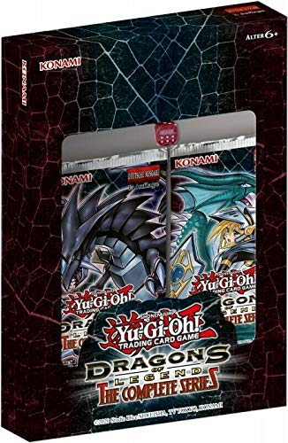 YuGiOh! Dragons of Legend: The Complete Series Booster Box DEUTSCH 1. Auflage (2 Booster + Würfel) + Arkero-G 100 Small Soft Sleeves von a