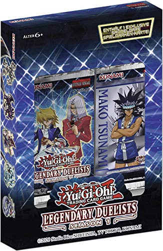 YuGiOh! Legendary Duelists: Season 1 (1 Box) | DEUTSCH | Yu-Gi-Oh! Karten NEU | + Arkero-G 100 Small Soft Sleeves japanische Kartenhüllen von a