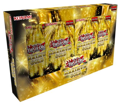 YuGiOh! Maximum Gold Edition Tuckbox DEUTSCH (4 Booster je 7 Karten) + Arkero-G 100 Small Soft Sleeves von a