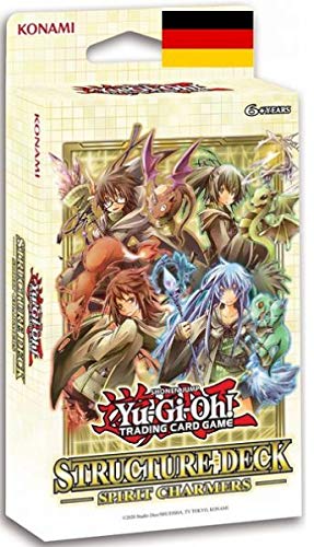 a YuGiOh! Structure Deck Spirit Charmers | DEUTSCH | Yu-Gi-Oh! Karten NEU GÜNSTIG | + Arkero-G 50 Small Soft Sleeves japanische Kartenhüllen von Antec