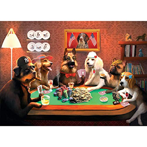 BENEWY Hundepuzzles für Erwachsene 1000 Teile, Get Your Paws on This Adult Dog Puzzle & Fun Fact Poster, Skill Level: Schwierig, Premium Recycelbare Materialien, 69,8 x 50 cm, von A2PLAY