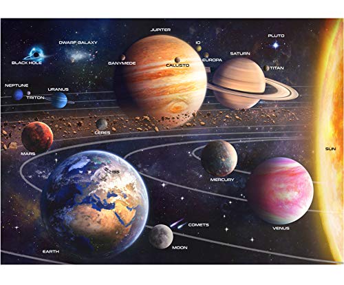 MELARQT A2PLAY USA Solar System 1000 Teile Puzzle Set, Erwachsene Weltraum Puzzle & Fun Fact Poster, Premium Recycelbare Materialien, 69,8 x 50 cm von A2PLAY