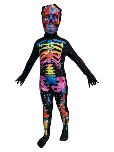 A2Z 4 Kids Neon-Skelett-Kostüm für Jungen und Mädchen, Halloween – Neon-Skelett-Kostüm, Größe 6–8 A2Z 4 Kids Neon-Skelett-Kostüm für Jungen und Mädchen, Halloween – Neon-Skelett-Kostüm, Größe 6–8 von A2Z 4 Kids