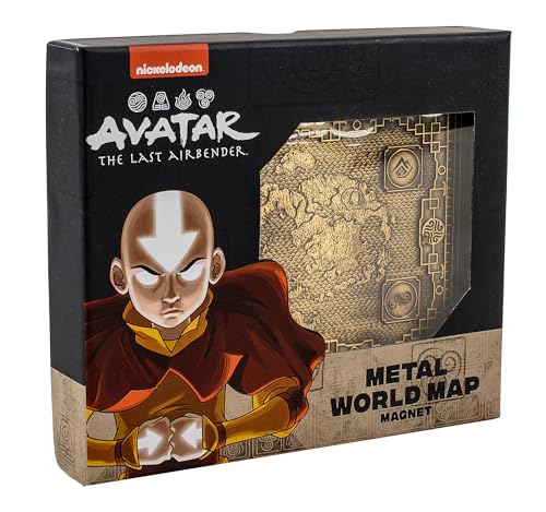 Avatar The Last Airbender Metal World Map - Offiziell lizenziertes Premium Schreibtisch Sammlerstück und Dekor von AAA MERCHANDISE