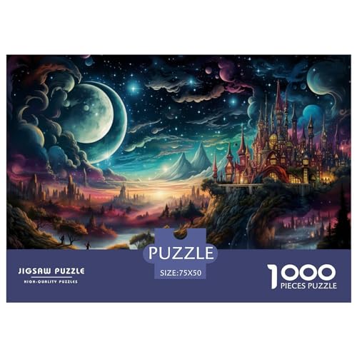 1000-teiliges Puzzle, Sternenhimmel-Puzzle für Erwachsene, Holzpuzzle, Lernspiel für Erwachsene, Kind, 1000 Teile (75 x 50 cm) von AAHARYA
