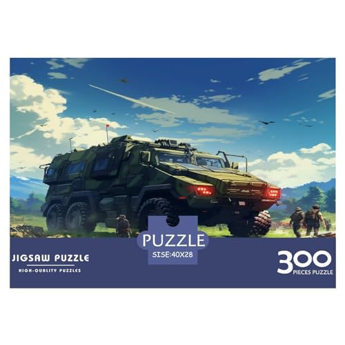 300-teiliges Puzzle, gepanzertes Fahrzeug, Puzzle für Erwachsene, Holzpuzzle, Lernspiel für Erwachsene und Kinder, 300 Teile (40 x 28 cm) von AAHARYA