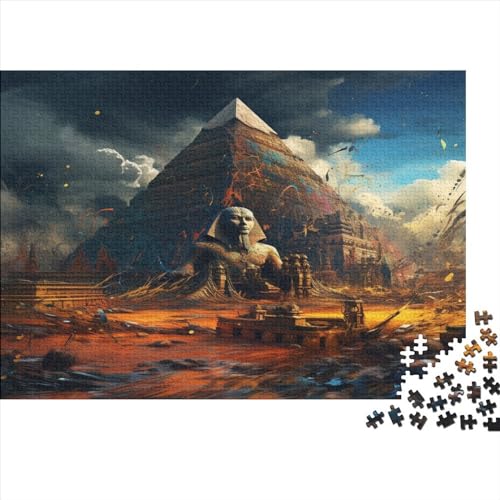 Ägyptischer Pharao, 1000 Teile, Puzzle für Erwachsene, 1000 Teile, Puzzle für Erwachsene, Der geheimnisvolle Pharao, Lernspiele, 1000 Teile (75 x 50 cm) von AAHARYA