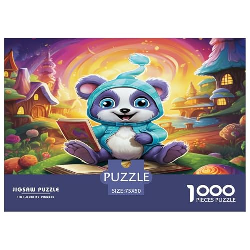 Bären-Puzzle, 1000 Teile, für Erwachsene, Puzzle für Erwachsene, 1000 Teile, Puzzle im Kinderstil, Lernspiele, 1000 Teile (75 x 50 cm) von AAHARYA