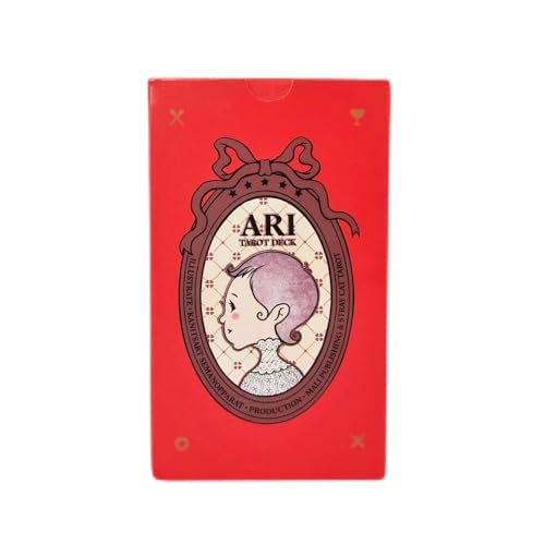 AAHOME 12 x 7 cm große ARI-Tarot-Deckkarten mit Anleitung, Wahrsagepapier, manuelle Kartenspiele Ari Tarot Deck von AAHOME