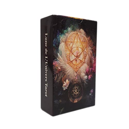 AAHOME 12x7cm Lune de L'Univers Tarotkarte 78 Karten/Set Fate Divination Tarot Deck Familienunterhaltung Brettspiel Wahrsagekarten Lune de L’Univers Tarot von AAHOME