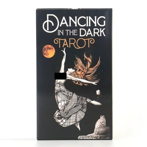 AAHOME Dunkle Tarotkarten 78 Tarotkarten Tischdeckspiele Spielkartenspiel Dancing In The Dark Card Vollständige englische Version Dancing in The Dark von AAHOME