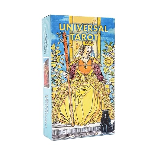 AAHOME Große Größe 12x7cm Neues Universal-Tarotkartendeck mit Reiseführer Familienparty-Brettspiel Anfänger Oracle Classic Tarotkarten New Universal Tarot von AAHOME