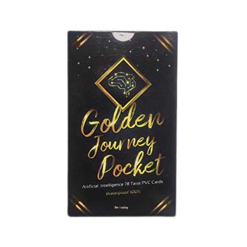 AAHOME Neue 12 x 7 cm große „Golden Journey Divination“-Tarot-Decks gibt es Immer. Jede Karte ist EIN farbenfrohes Kunstwerk mit Guide Book Divination Golden Journey Tarot von AAHOME