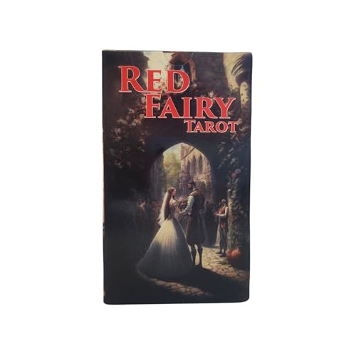 AAHOME Rote Fee, Tarot, Wahrsagerei, Brettspiel, Karten, Wahrsagewerkzeuge, Party, Spielen, Schicksal, Wahrsagerei, englische Version Red Fairy Tarot von AAHOME