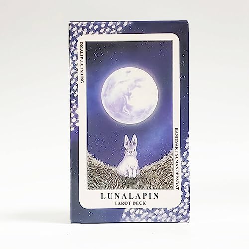 AAHOME Vollständiges englisches Tarot 12 * 7 cm Lunalapin Kaninchen-Tarotdeck Brettspiel-Tarotkarten Mit Papierhandbuch für Warteführerspiele Lunalapin Rabbit Tarot von AAHOME