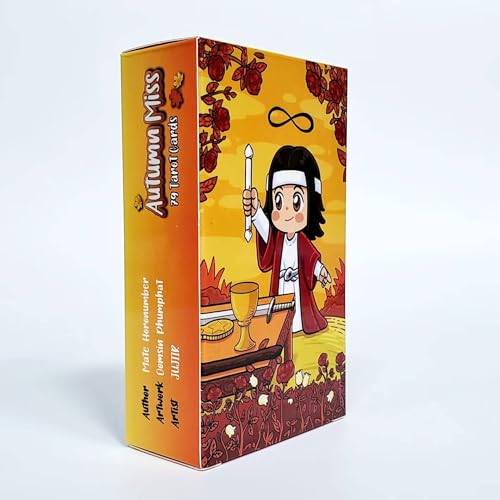 Neues 12x7cm Autumn Miss 79-Karten-Tarot-Deck in Englisch für Kinderspielzeug, gutes Geschenk, Wahrsagerei, Zukunftsunterhaltung, Brettspiel Autumn Miss Tarot von AAHOME