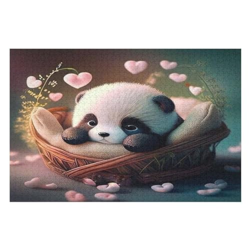 1000 Teile Puzzle Für Jugendliche,Panda Puzzles,Erwachsenenpuzzle,Holzpuzzles,Dekompressionsspiel,Spielzeugpuzzles （75×50cm） von AAPZY