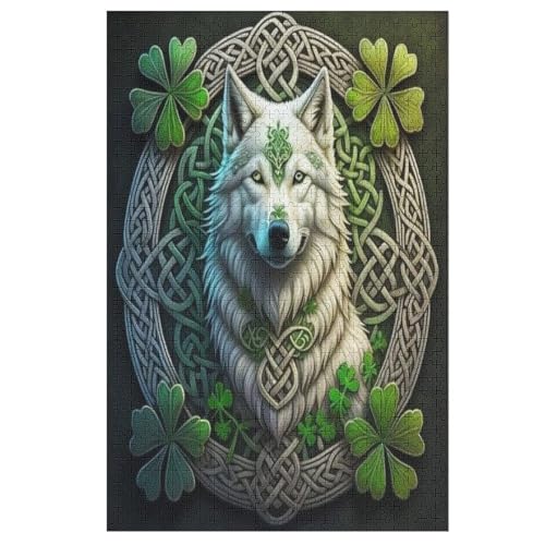 1000 Teile Puzzle Für Jugendliche,Wolf Puzzles,Erwachsenenpuzzle,Holzpuzzles,Dekompressionsspiel,Spielzeugpuzzles 78×53cm von AAPZY