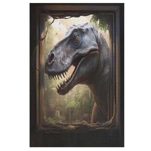 1000 Teile Puzzle Für Jungen Und Mädchen, Standard-Puzzles, Dinosaurier -Puzzles, Familienspiele, 78×53cm von AAPZY