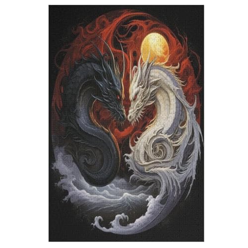 1000 Teile Puzzle Für Jungen Und Mädchen, Standard-Puzzles, Drache -Puzzles, Familienspiele, 78×53cm 1000 Teile Puzzle Für Jungen Und Mädchen, Standard-Puzzles, Drache -Puzzles, Familienspiele, 78×53cm von AAPZY