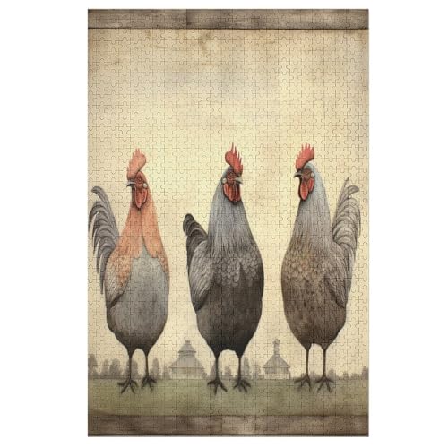 1000 Teile Puzzle Für Jungen Und Mädchen, Standard-Puzzles, Huhn -Puzzles, Familienspiele, 78×53cm 1000 Teile Puzzle Für Jungen Und Mädchen, Standard-Puzzles, Huhn -Puzzles, Familienspiele, 78×53cm von AAPZY