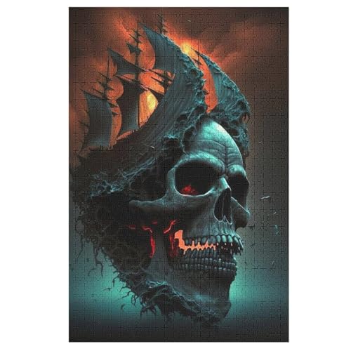 1000 Teile Puzzle Für Jungen Und Mädchen, Standard-Puzzles, Totenkopf -Puzzles, Familienspiele, 78×53cm 1000 Teile Puzzle Für Jungen Und Mädchen, Standard-Puzzles, Totenkopf -Puzzles, Familienspiele, 78×53cm von AAPZY
