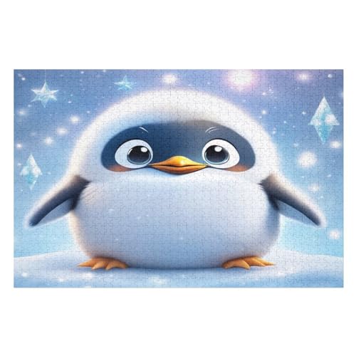 1000-teiliges Puzzles, Pinguin -Puzzle Für Erwachsene Kinder,Holzbrettpuzzle,Erwachsenenpuzzles,Geschenke （75×50cm） von AAPZY