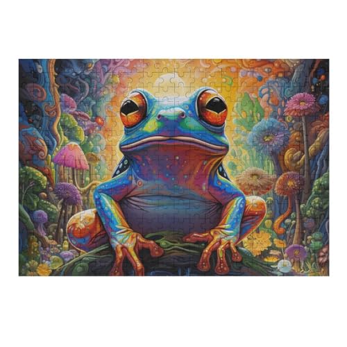 300 Teile Puzzle Für Jugendliche,Frosch Puzzles,Erwachsenenpuzzle,Holzpuzzles,Dekompressionsspiel,Spielzeugpuzzles （40×28cm） von AAPZY