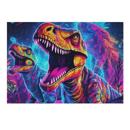 300 Teile Puzzle Für Jungen Und Mädchen, Standard-Puzzles, Dinosaurier -Puzzles, Familienspiele, （40×28cm） von AAPZY