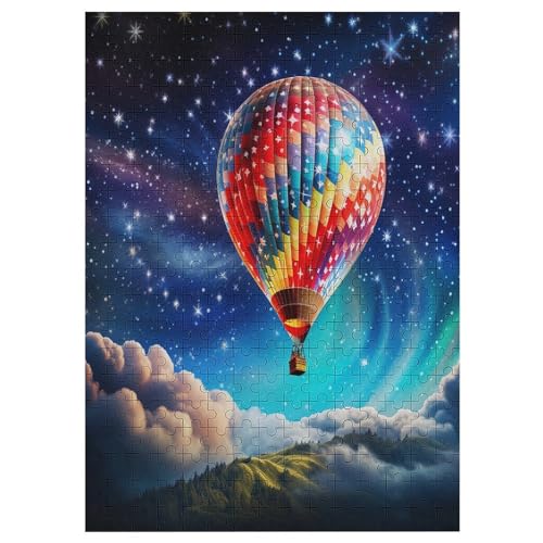 300 Teile Puzzle Für Jungen Und Mädchen, Standard-Puzzles, Heißluftballon -Puzzles, Familienspiele, 42×30cm von AAPZY