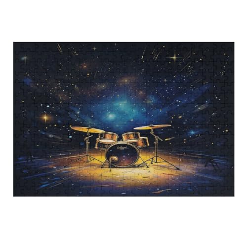 300 Teile Puzzle Für Jungen Und Mädchen, Standard-Puzzles, galaktisch Trommeln -Puzzles, Familienspiele, （40×28cm） von AAPZY