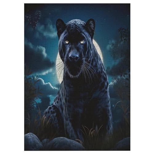 300 Teile Puzzles Für Erwachsene, Leopard Puzzle, Holzpuzzle - Familienpuzzle Verringerter Druck Schwieriges Puzzle Unmögliche Puzzle Für Erwachsene 12+ Kinder 42×30cm von AAPZY