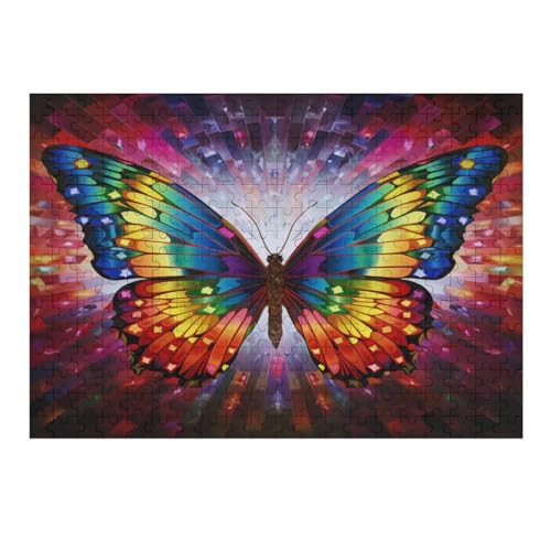 300 Teile Puzzles Für Erwachsene, Schmetterling Puzzle, Holzpuzzle - Familienpuzzle Verringerter Druck Schwieriges Puzzle Unmögliche Puzzle Für Erwachsene 12+ Kinder （40×28cm） von AAPZY