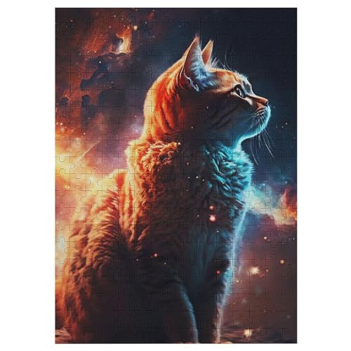 300-teiliges Puzzle Für Erwachsene, Katze -Puzzle, Dekompressionsspiel, Spielzeugpuzzles, Geburtstagsgeschenke （42×30cm） von AAPZY