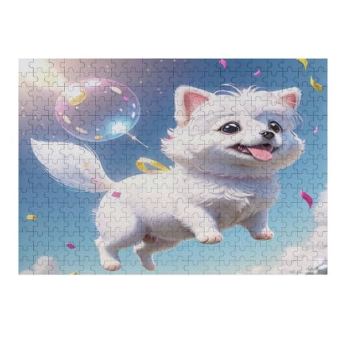 300-teiliges Puzzle Für Erwachsene, Niedlicher Hund -Puzzle, Holzpuzzle, Gehirn-Herausforderung, Puzzle-Spielzeugspiel （40×28cm） von AAPZY