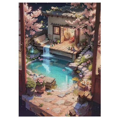 300-teiliges Puzzle Für Erwachsene, japanischer Stil -Puzzle, Holzpuzzle, Gehirn-Herausforderung, Puzzle-Spielzeugspiel 42×30cm von AAPZY