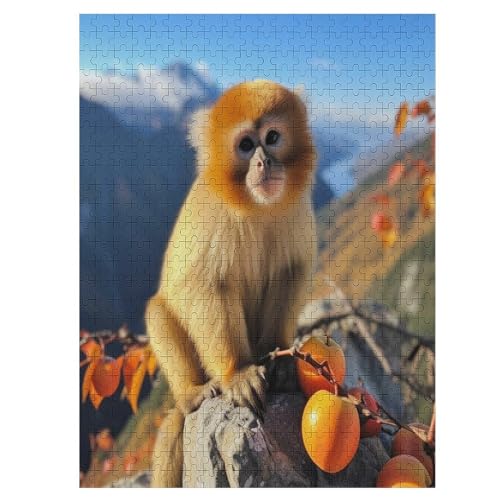 500 Teile Puzzle Für Jugendliche,AFFE Puzzles,Erwachsenenpuzzle,Holzpuzzles,Dekompressionsspiel,Spielzeugpuzzles （55×41cm） von AAPZY