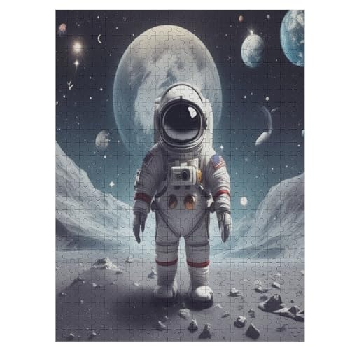 500 Teile Puzzle Für Jugendliche,Astronaut Puzzles,Erwachsenenpuzzle,Holzpuzzles,Dekompressionsspiel,Spielzeugpuzzles （55×41cm） von AAPZY