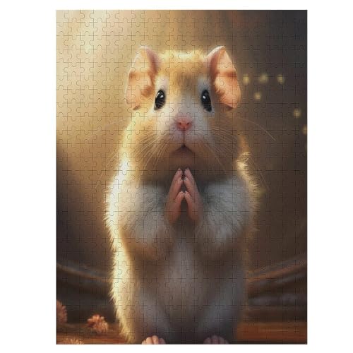 500 Teile Puzzle Für Jugendliche,Hamster Puzzles,Erwachsenenpuzzle,Holzpuzzles,Dekompressionsspiel,Spielzeugpuzzles （55×41cm） von AAPZY