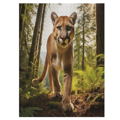 500 Teile Puzzle Für Jungen Und Mädchen, Standard-Puzzles, Löwe -Puzzles, Familienspiele, （55×41cm） von AAPZY