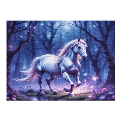 500 Teile Puzzle Für Jungen Und Mädchen, Standard-Puzzles, Pferd -Puzzles, Familienspiele, （52×38cm） von AAPZY