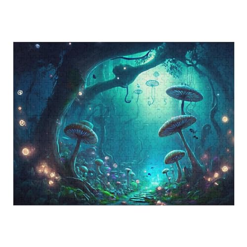 500 Teile Puzzle Für Jungen Und Mädchen, Standard-Puzzles, Pilz -Puzzles, Familienspiele, （52×38cm） von AAPZY