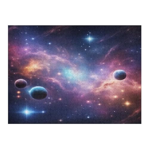 500 Teile Puzzle Für Jungen Und Mädchen, Standard-Puzzles, Weltraumplanet -Puzzles, Familienspiele, （52×38cm） von AAPZY