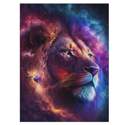 500-teiliges Puzzle Für Erwachsene, Löwe -Puzzle, Dekompressionsspiel, Spielzeugpuzzles, Geburtstagsgeschenke （55×41cm） von AAPZY