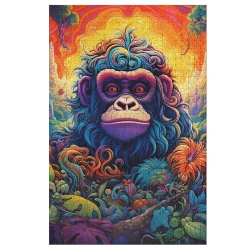 AFFE Holzpuzzle 1000 Teile,Puzzles Für Erwachsene, Impossible Puzzle, Geschicklichkeitsspiel Für Die Ganze Familie,Home Dekoration Puzzle, Puzzle Kinder Legespiel 78×53cm von AAPZY