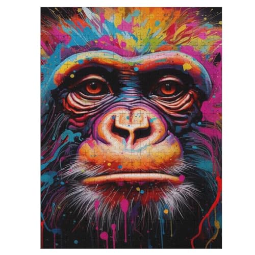 AFFE Puzzles 500 Teile Erwachsener Kniffel Spaß Für Die Ganze Familie - 500 Puzzleteilige Motive, Holzpuzzle Kinder Erwachsene, Impossible Puzzle Schwer （55×41cm） von AAPZY