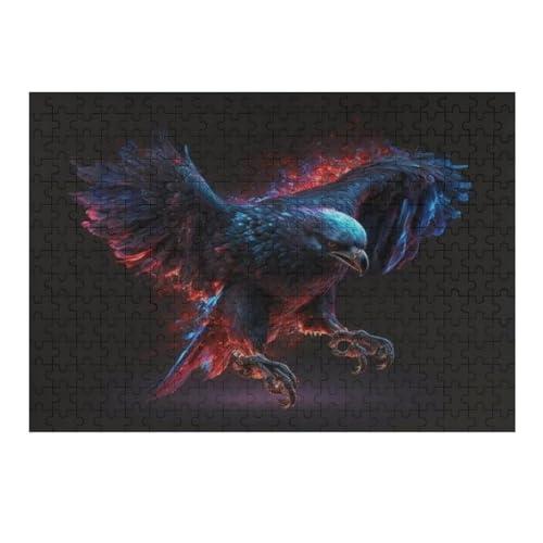 Adler Puzzle 300 Teile,Puzzles Für Erwachsene, Impossible Puzzle, Geschicklichkeitsspiel Für Die Ganze Familie, Puzzle Kinder,Holzpuzzle-Geschenk,Raumdekoration, （40×28cm） von AAPZY