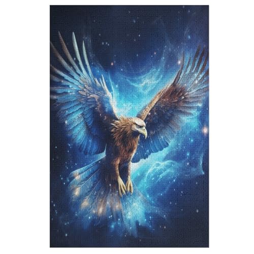 Adler Puzzles 1000 Teile Erwachsener Kniffel Spaß Für Die Ganze Familie - 1000 Puzzleteilige Motive, Holzpuzzle Kinder Erwachsene, Impossible Puzzle Schwer （78×53cm） von AAPZY