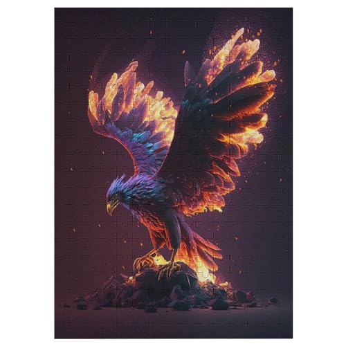 Adler Puzzles 300 Teile Erwachsener Kniffel Spaß Für Die Ganze Familie - 300 Puzzleteilige Motive, Holzpuzzle Kinder Erwachsene, Impossible Puzzle Schwer 42×30cm von AAPZY