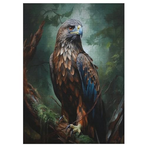 Animal Adler 300 Teile Premium-Puzzles Für Erwachsene Kinder- Holzpuzzles Spaß Und Lernspiele - Perfekte Puzzle-Geschenke 42×30cm von AAPZY